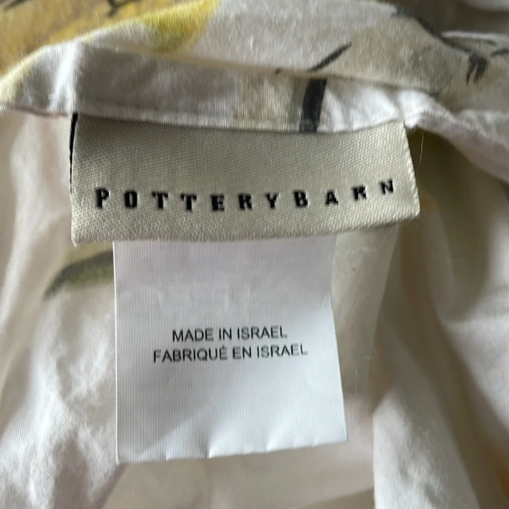 Pottery Barn Painterly Bird Duvet Cover full/queen